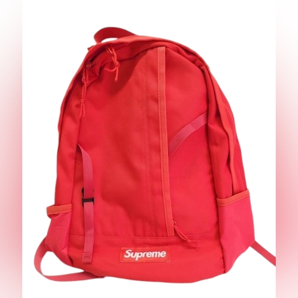 Rare Supreme Backpack SS18B7 Red Authentic main image 4
